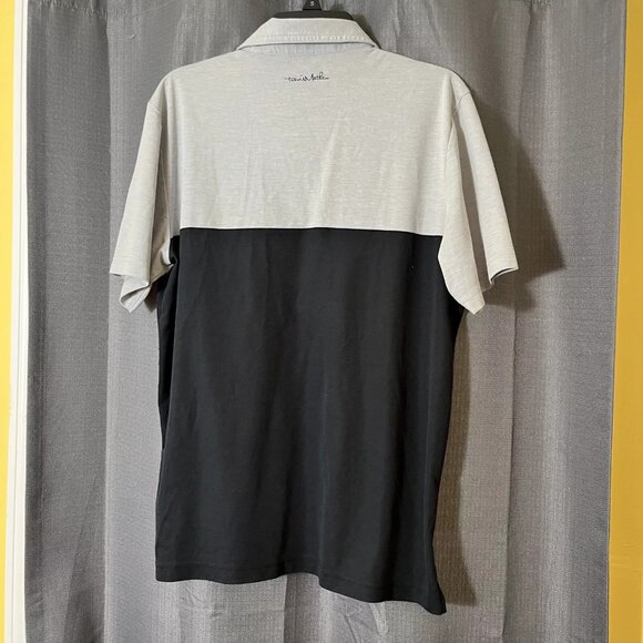 Travis Mathew Mens Large Golf Polo Performance Shirt Pocket Salad Days Gray Blue - Picture 5 of 10